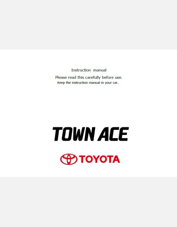 toyota townace 2016 owners manual in english